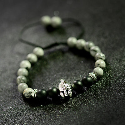 Olivenorma 8mm Adjustable Gemstone Spartan Warrior Helmet Bracelet - image 17