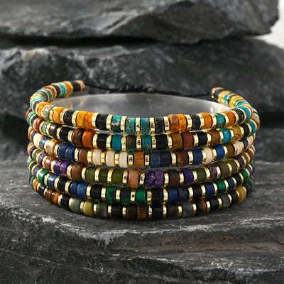 Olivenorma Mini Beaded Hematite Gemstone Trendy Beaded Bracelet - image 1