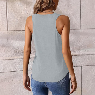 Olivenorma Black & White Yin-Yang Cat Philosophy Tank Top Shirt - image 3
