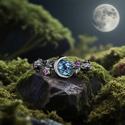 Olivenorma Luna's Rhapsody Ring - Black - US 10 - image 6