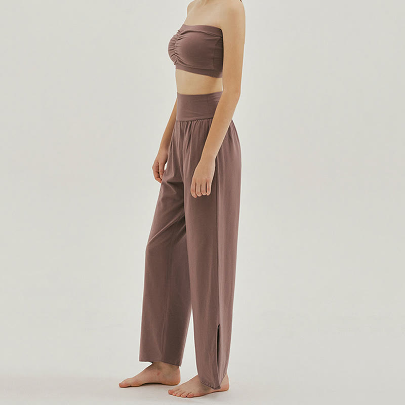 Olivenormafor High Waist Loose Fit Sweatpants Wide Leg Yoga Pants - image 4