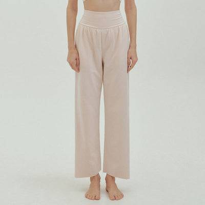 Olivenormafor High Waist Loose Fit Sweatpants Wide Leg Yoga Pants - FloralWhite - L - image 30