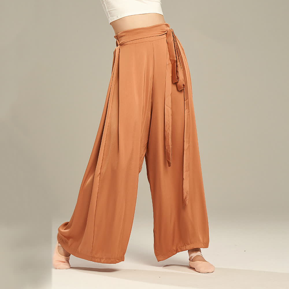 Olivenorma Polyester Flowy Loose Wide-Leg Bandage Yoga Pants - image 14