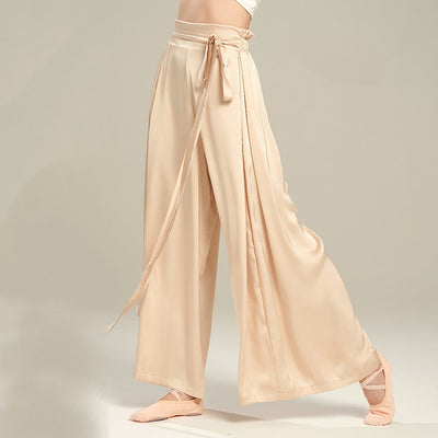 Olivenorma Polyester Flowy Loose Wide-Leg Bandage Yoga Pants - image 4