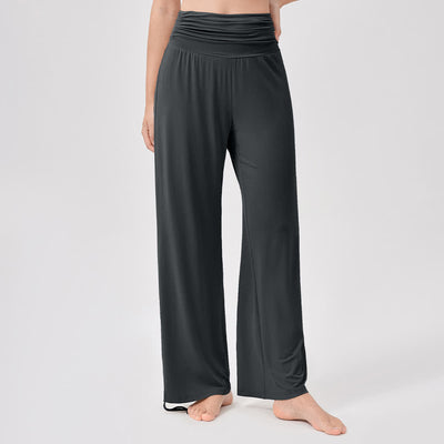 Olivenorma Viscose High-Waist Loose-Fit Shirred Yoga Pants - image 36
