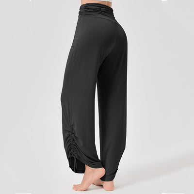 Olivenorma Viscose High-Waist Loose-Fit Shirred Yoga Pants - image 28