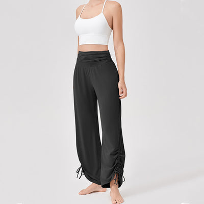Olivenorma Viscose High-Waist Loose-Fit Shirred Yoga Pants - image 30