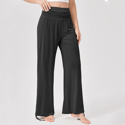 Olivenorma Viscose High-Waist Loose-Fit Shirred Yoga Pants - image 32