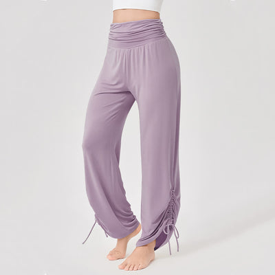Olivenorma Viscose High-Waist Loose-Fit Shirred Yoga Pants - image 18
