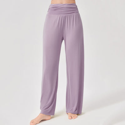 Olivenorma Viscose High-Waist Loose-Fit Shirred Yoga Pants - image 19