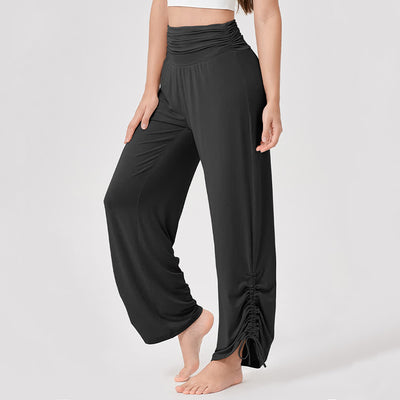 Olivenorma Viscose High-Waist Loose-Fit Shirred Yoga Pants - image 29