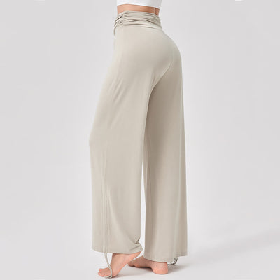 Olivenorma Viscose High-Waist Loose-Fit Shirred Yoga Pants - image 2