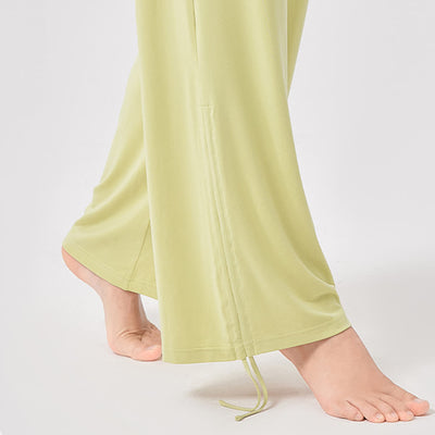 Olivenorma Viscose High-Waist Loose-Fit Shirred Yoga Pants - image 10