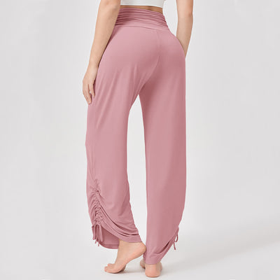 Olivenorma Viscose High-Waist Loose-Fit Shirred Yoga Pants - image 23