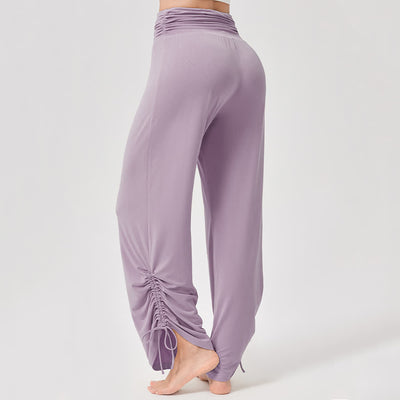 Olivenorma Viscose High-Waist Loose-Fit Shirred Yoga Pants - image 20
