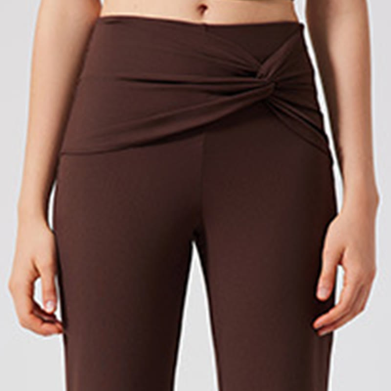 Olivenorma Wide Leg Yoga Pants Casual Knot Work Dress Pants - image 4