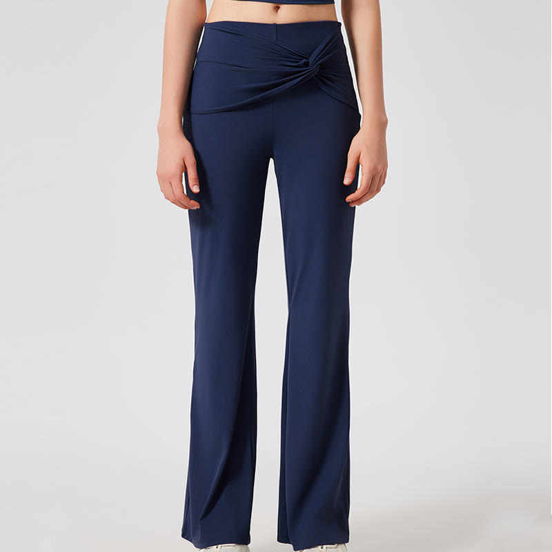 Olivenorma Wide Leg Yoga Pants Casual Knot Work Dress Pants - image 7