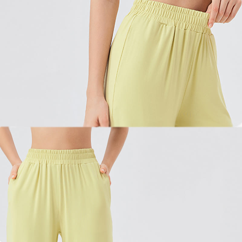 Olivenorma Lightweight Wide Leg Ventilated Loose Pants Casual Yoga Pants - image 9