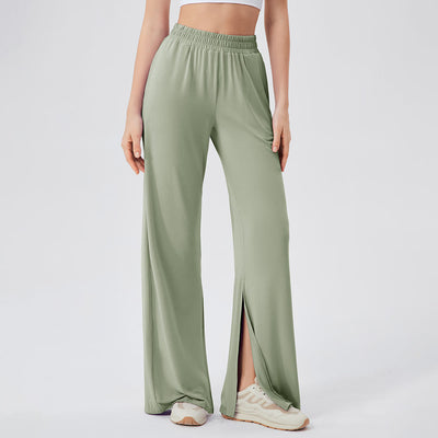 Olivenorma Lightweight Wide Leg Ventilated Loose Pants Casual Yoga Pants - LightGreen - XL - image 19