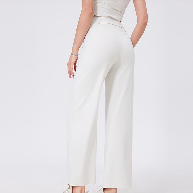 Olivenorma Versatile Straight-Leg Cut Mid Waist Stretch Dress Yoga Pants - image 11