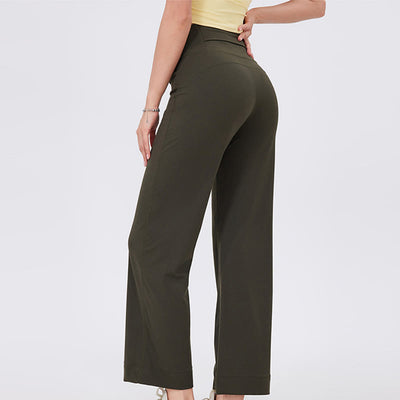 Olivenorma Versatile Straight-Leg Cut Mid Waist Stretch Dress Yoga Pants - image 17