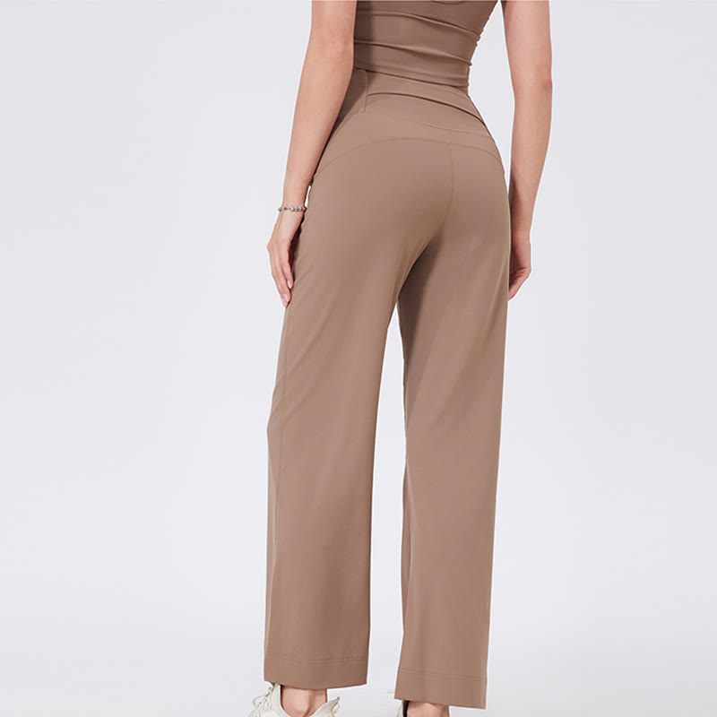 Olivenorma Versatile Straight-Leg Cut Mid Waist Stretch Dress Yoga Pants - image 15