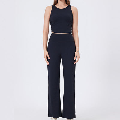 Olivenorma Versatile Straight-Leg Cut Mid Waist Stretch Dress Yoga Pants - image 25