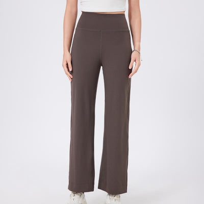Olivenorma Versatile Straight-Leg Cut Mid Waist Stretch Dress Yoga Pants - Brown - XL - image 20