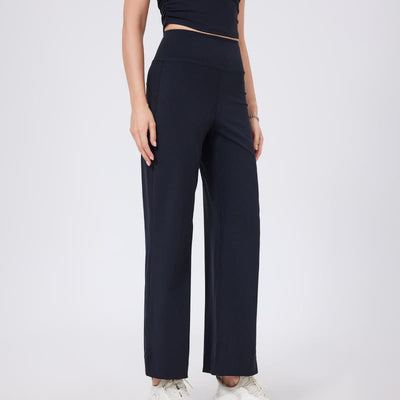 Olivenorma Versatile Straight-Leg Cut Mid Waist Stretch Dress Yoga Pants - Black - XL - image 23