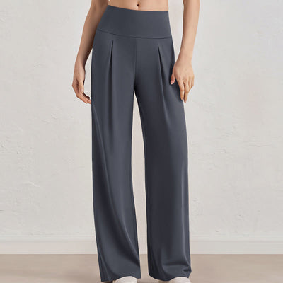 Olivenorma Wide Leg Pants Stretch Casual Lounge Pants Yoga Pants - Grey - XL - image 1