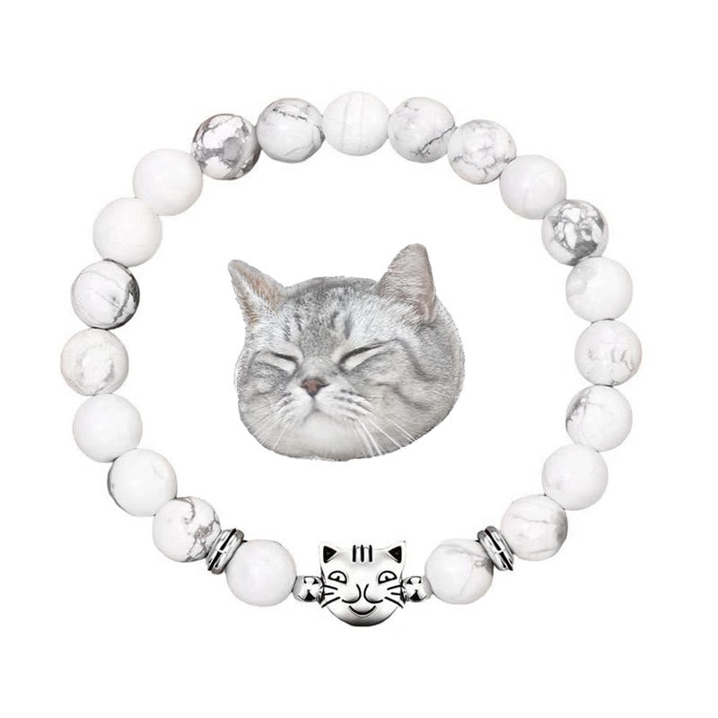 Olivenorma Cat Magic​​ Gemstone Beaded Bracelet - Howlite - image 16