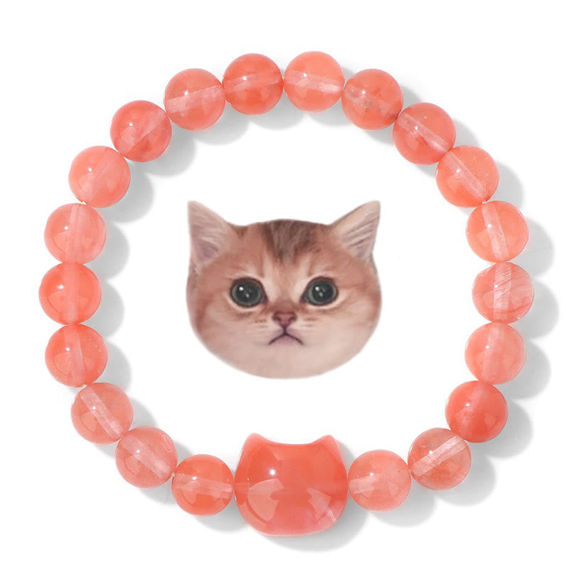 Olivenorma Stray Cat Protection Bracelet with Card - Carnelian - With Card - image 2