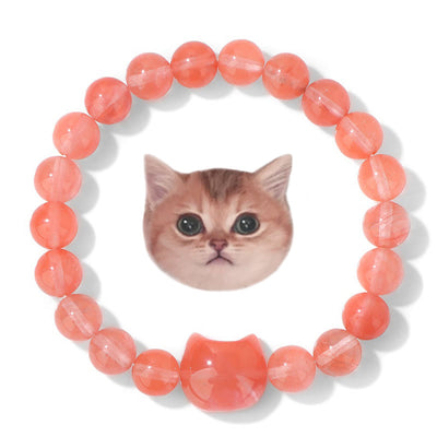 Olivenorma Stray Cat Protection Bracelet with Card - Carnelian - With Card - image 2