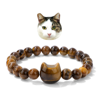 Olivenorma Mystic Meow Charm Crystal Bracelet - Tiger Eye - image 15