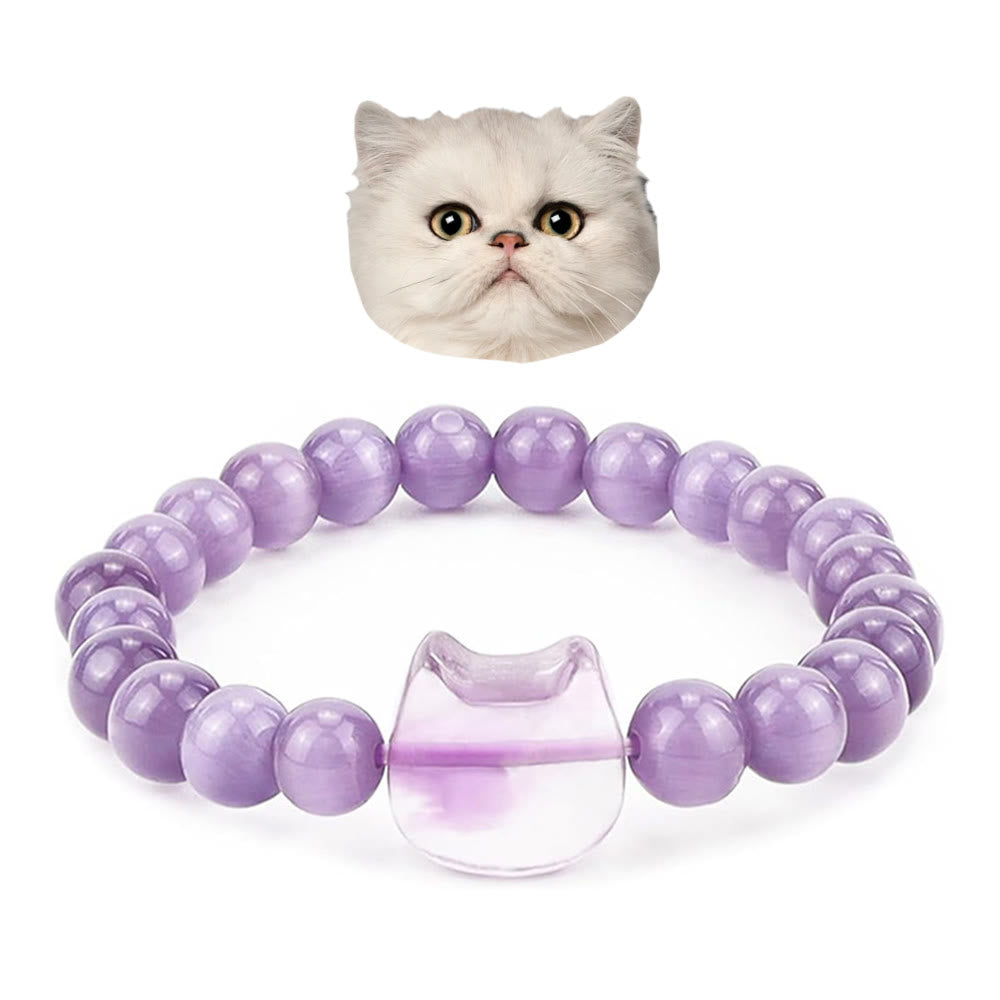 Olivenorma Mystic Meow Charm Crystal Bracelet - Purple Jade - image 18