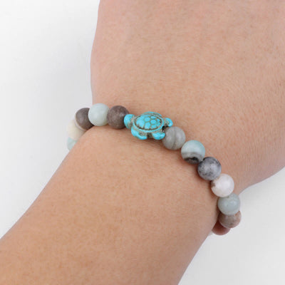 Olivenorma Turtle Blessing Amulet Gemstone Bracelet - image 3