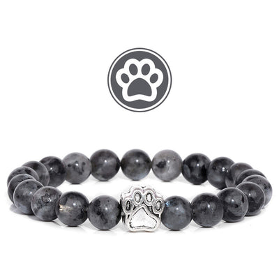 Olivenorma Furry Blessing Paw Gemstone Bracelet - Labradorite - image 5