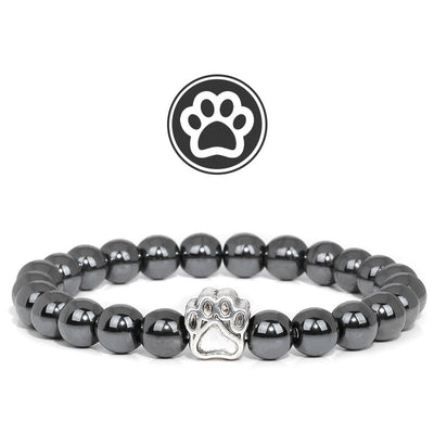 Olivenorma Furry Blessing Paw Gemstone Bracelet - Hematite - image 6