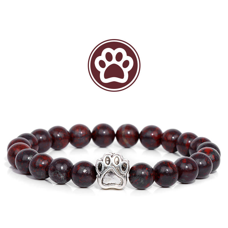 Olivenorma Furry Blessing Paw Gemstone Bracelet - Garnet - image 11