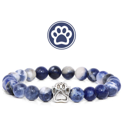 Olivenorma Furry Blessing Paw Gemstone Bracelet - Blue Sodalite - image 7