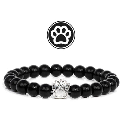Olivenorma Furry Blessing Paw Gemstone Bracelet - Obsidian - image 10