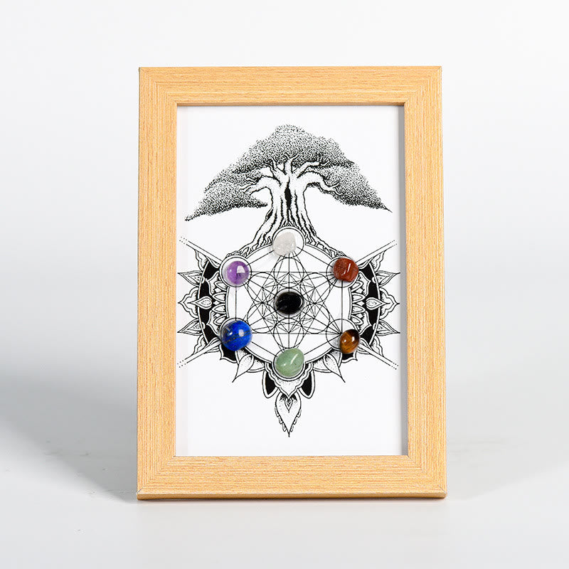 Olivenorma Tree Of Life Pattern Chakra Photo Frame Decoration