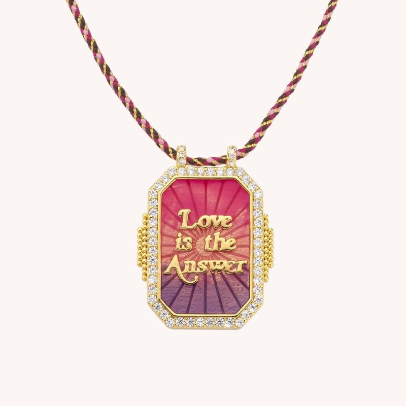 Olivenorma Colorful Tarot Kaleidoscope Braided Bracelet Necklace - Love Necklace - image 5