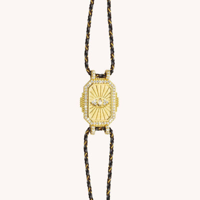 Olivenorma Colorful Tarot Kaleidoscope Braided Bracelet Necklace - Golden Eye Bracelet - image 2