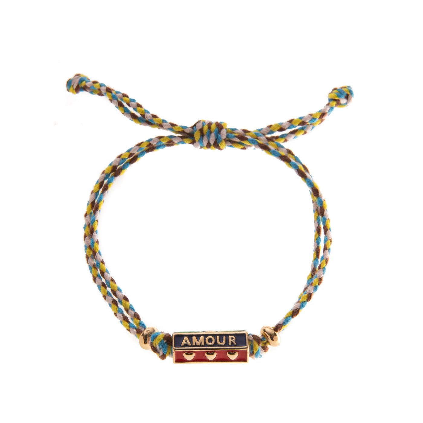 Olivenorma Tribal Tarot Featuring Letter Charm Braided Rope Necklace Bracelet - AMOUR - Bracelet - image 8