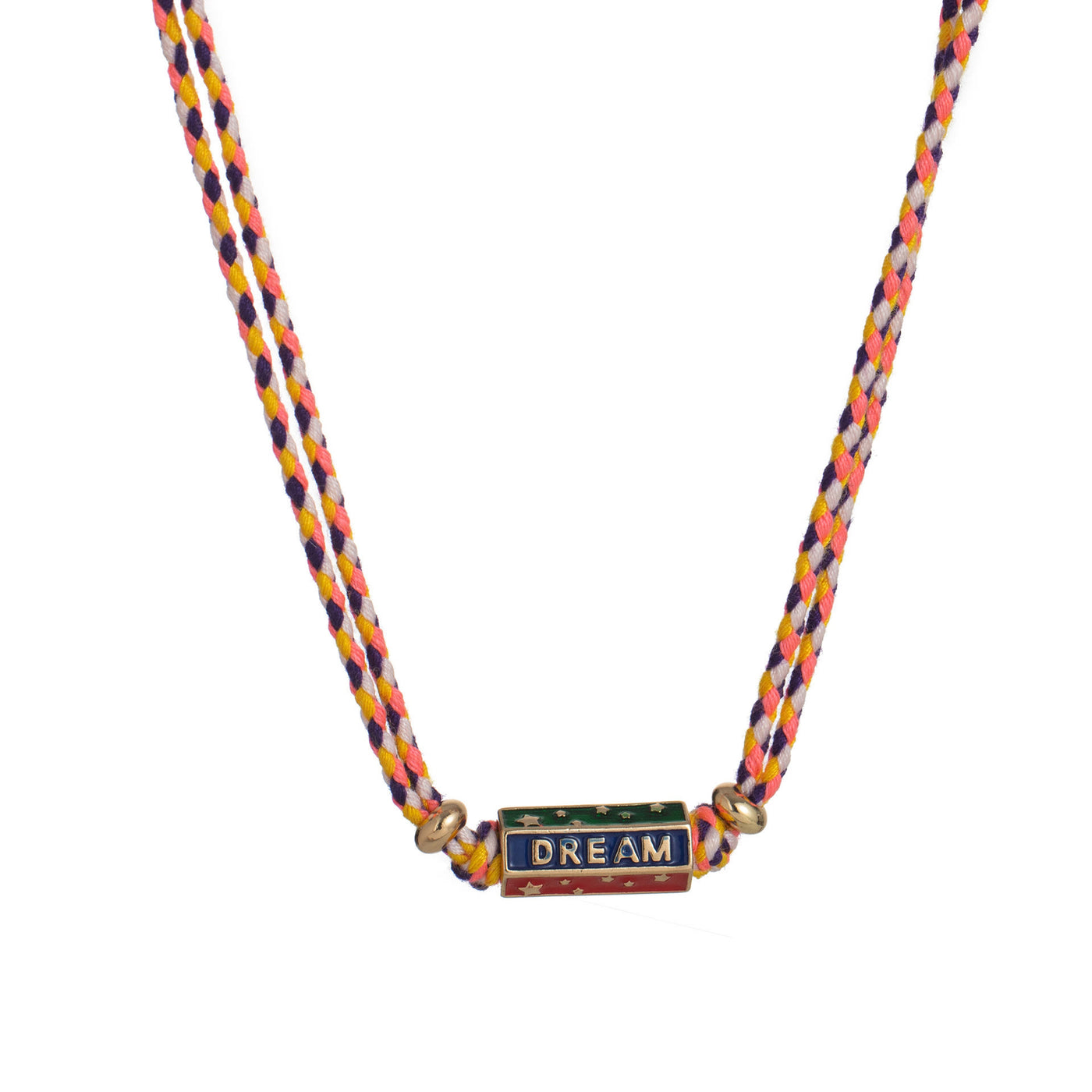Olivenorma Tribal Tarot Featuring Letter Charm Braided Rope Necklace Bracelet - DREAM - Necklace+Bracelet Set - image 5