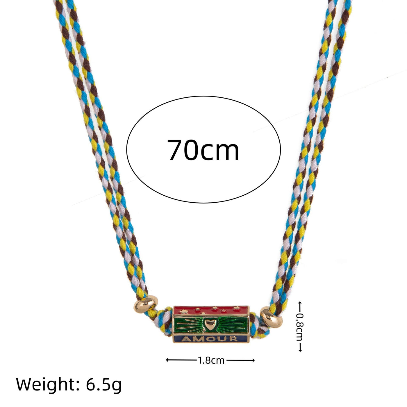 Olivenorma Tribal Tarot Featuring Letter Charm Braided Rope Necklace Bracelet - image 9