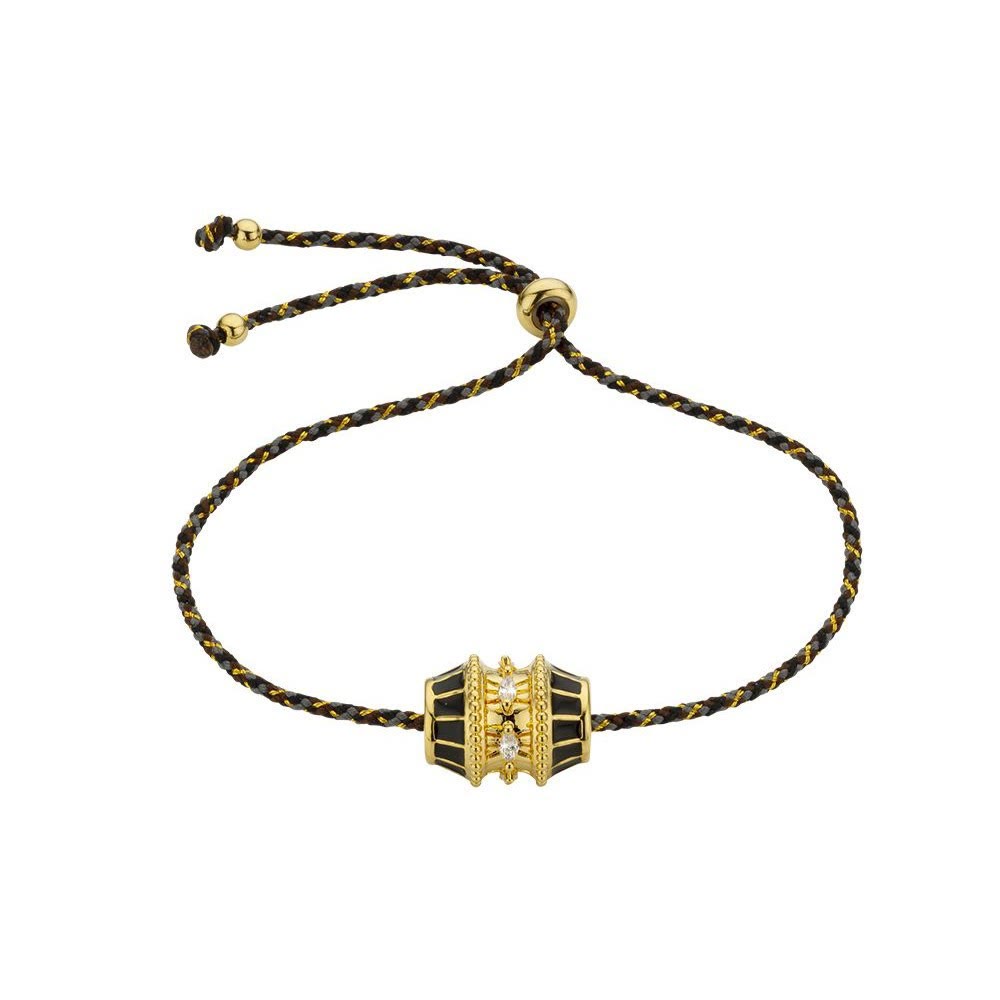 Olivenorma Lucky Charm Rotatable Bead Neckalce Braided Rope Bracelet - Black Charm Bracelet - image 8