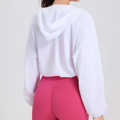 Olivenorma Women's Sun Protection Zip Up Athletic Hoodies Yoga Workout Tops - image 5