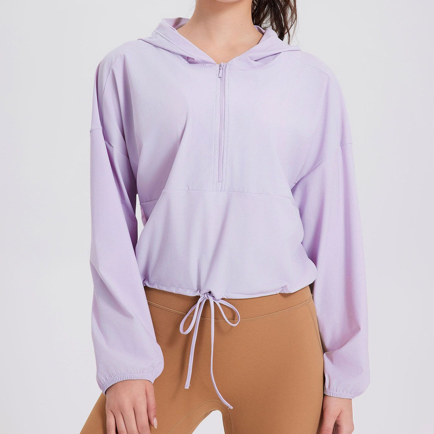 Olivenorma Women's Sun Protection Zip Up Athletic Hoodies Yoga Workout Tops - Purple - XL - image 15
